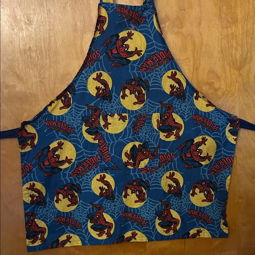 Spider-Man Themed Apron Art Artist Painting Smock